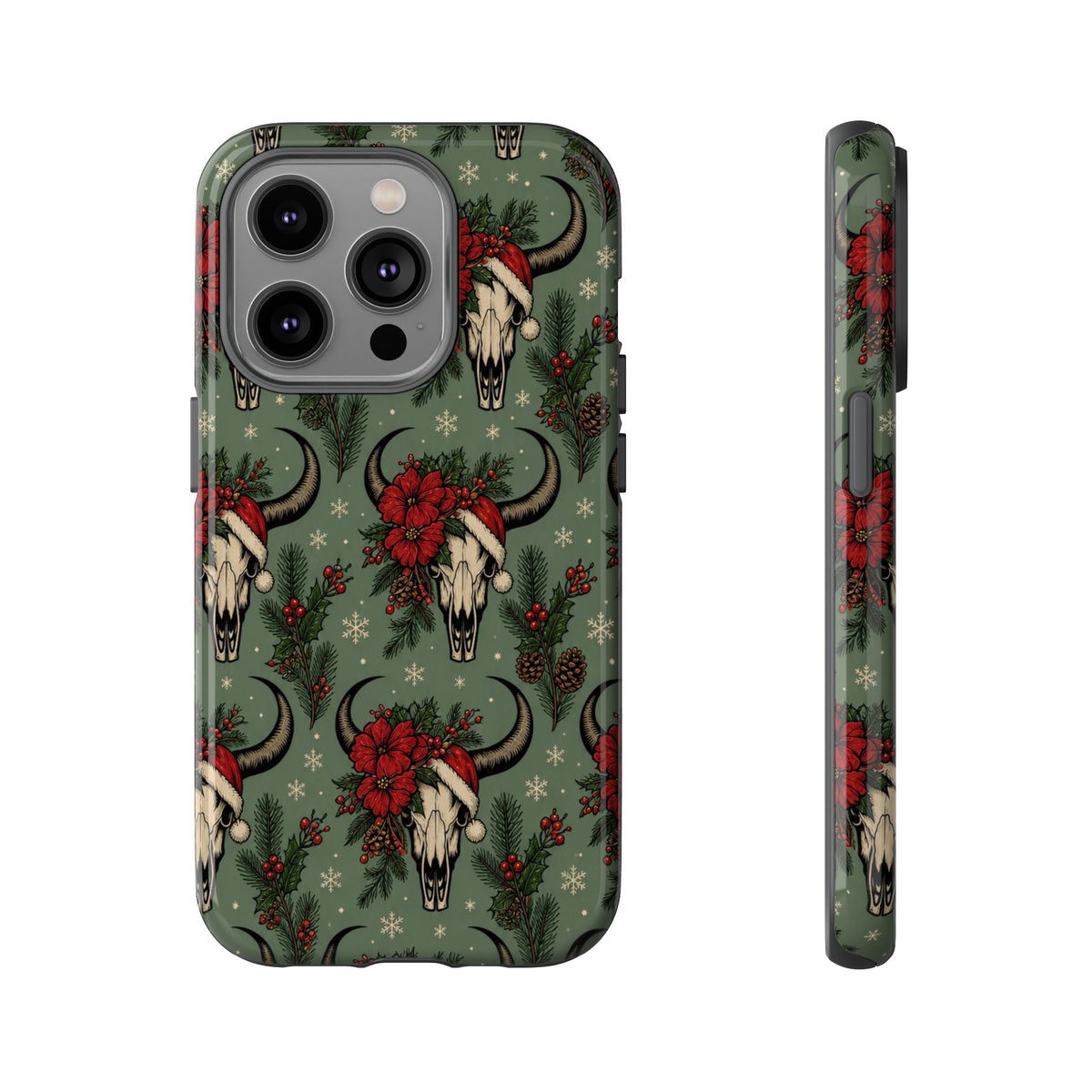 Santa Bull Skulls Tough Case
