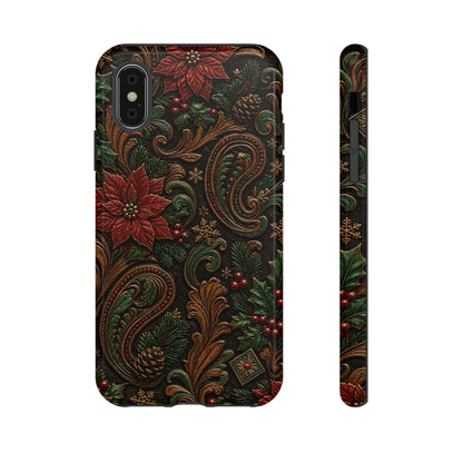 Carved Christmas Paisley Tough Case