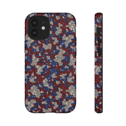 USA Cowhide Glitter Tough Case
