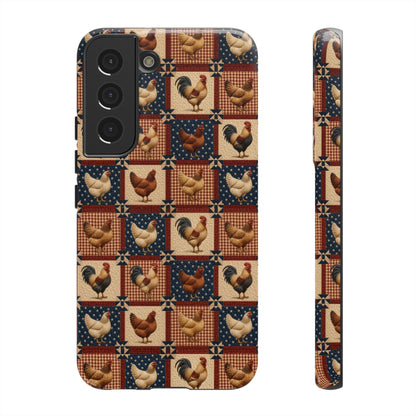 Patriotic Chicken Patchwork Tough Case