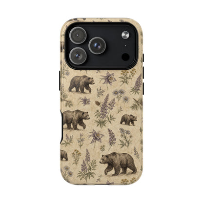 Floral Bear Magnetic Case