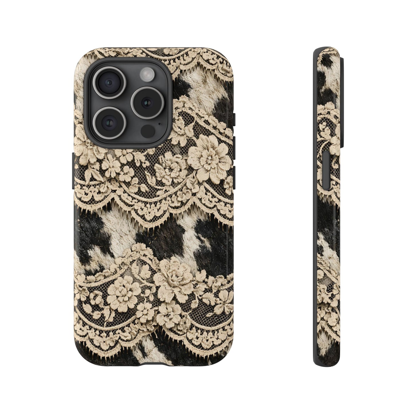 Cowhide Lace Tough Case