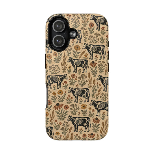 Skeleton Cattle Magnetic Case