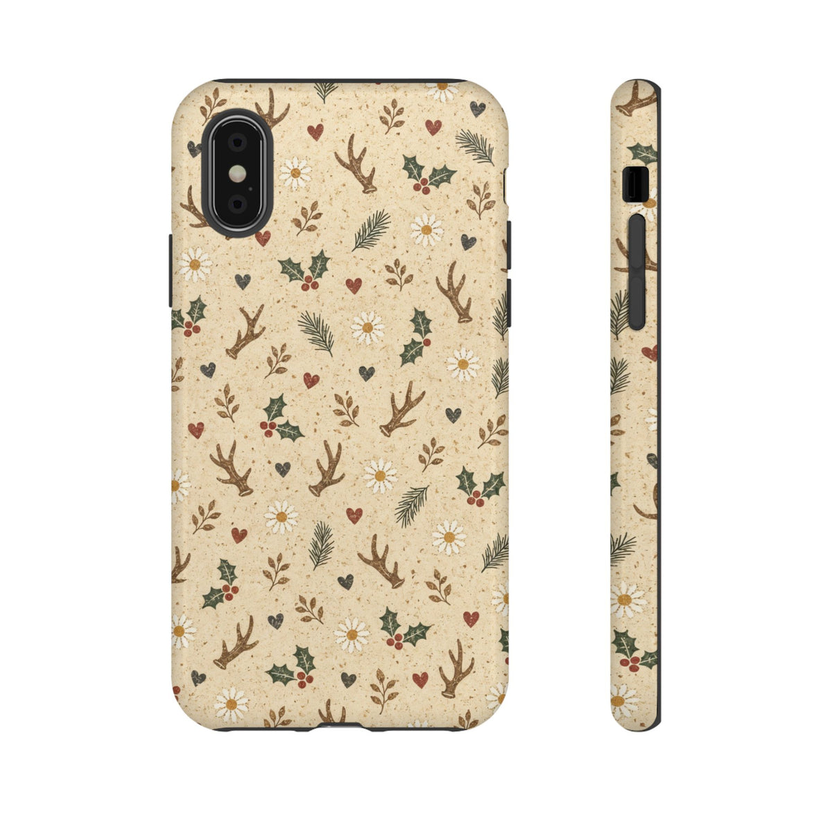 Antler Daisies Christmas Tough Case