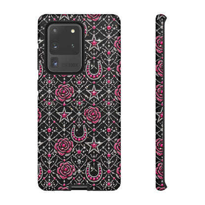 Rhinestone Rose Tough Case