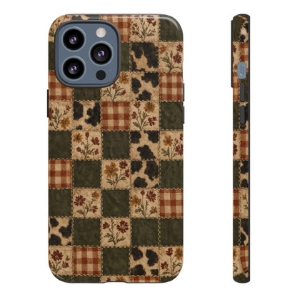 Autumn Plaid Patchwork Tough Case