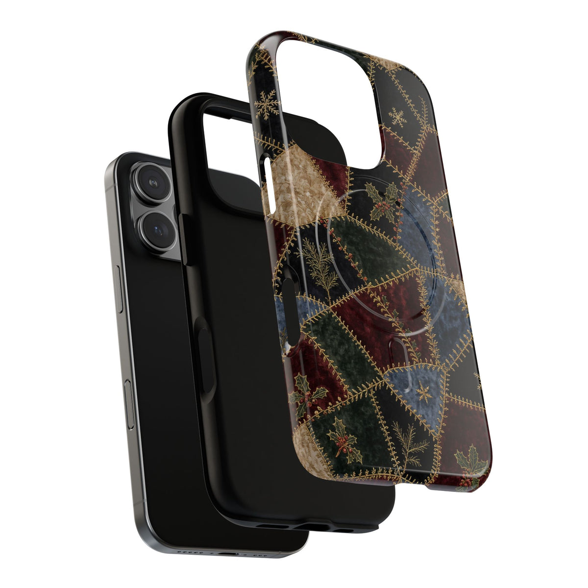 Winter Crazy Quilt Magnetic Case