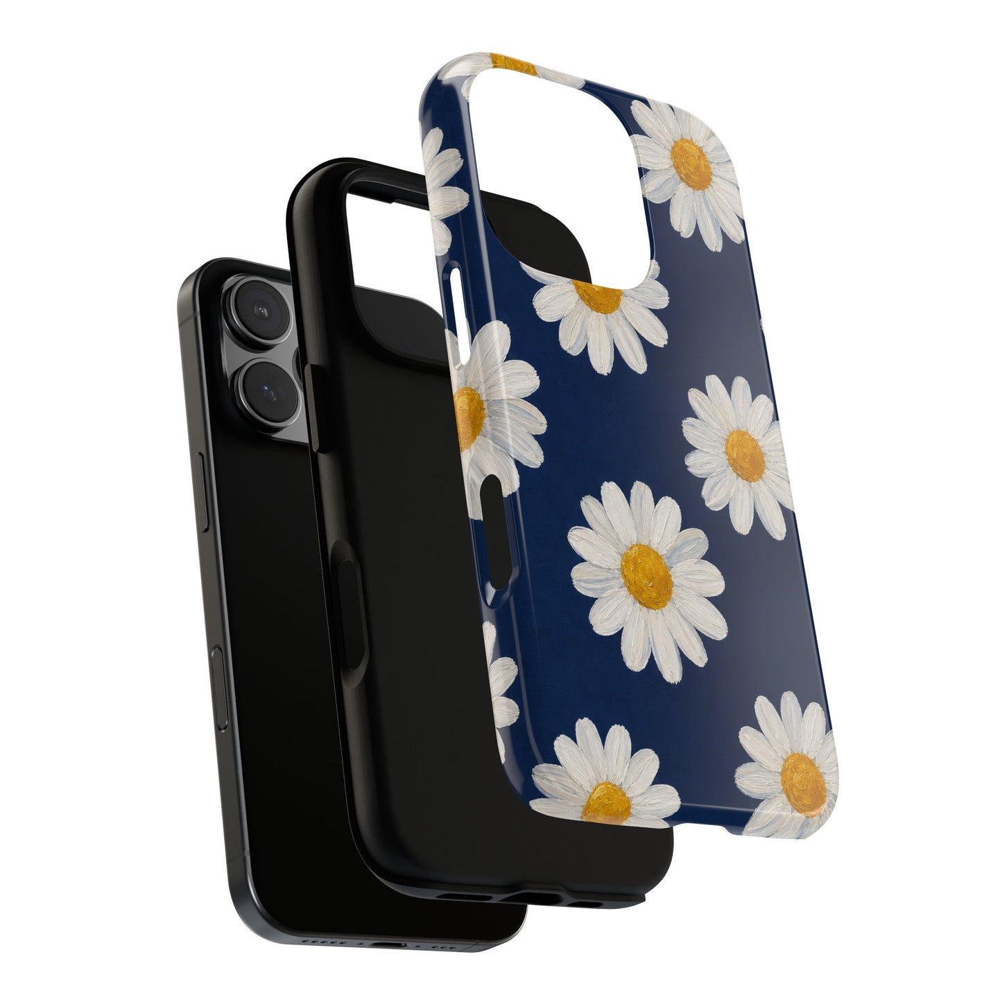 Navy Daisy Tough Case