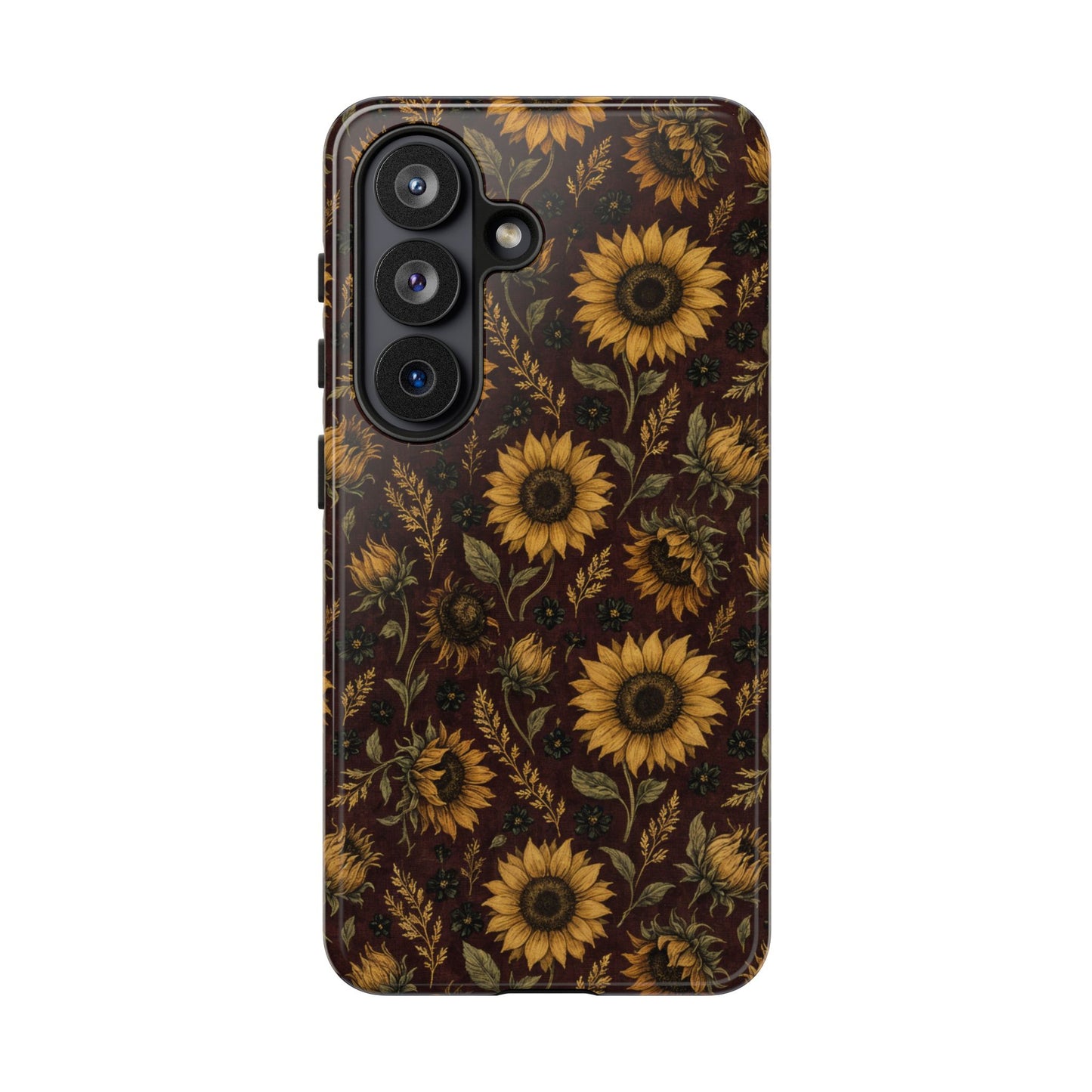 Burgundy Sunflowers Tough Case