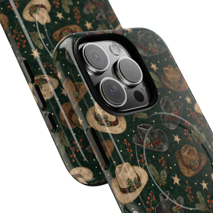 Plaid Band Hats Magnetic Case