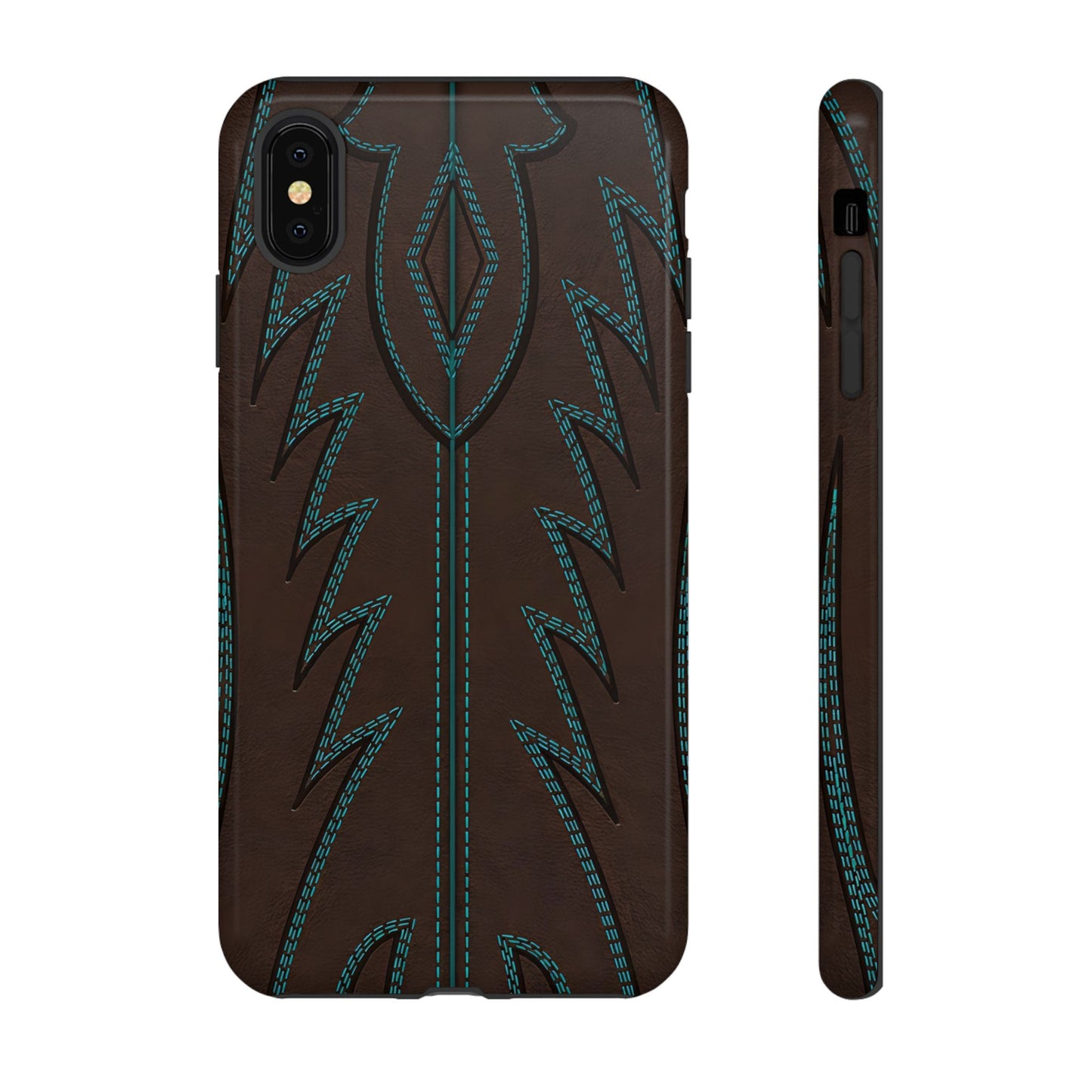 Boot Closeup Brown Turquoise Tough Case