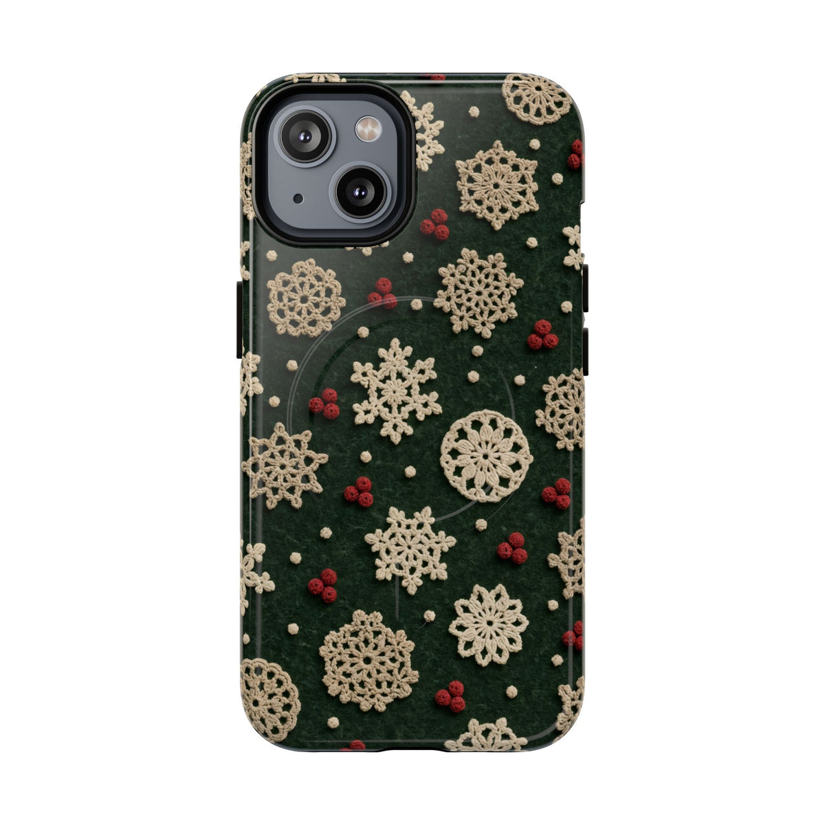 Crochet Snowflakes Magnetic Case