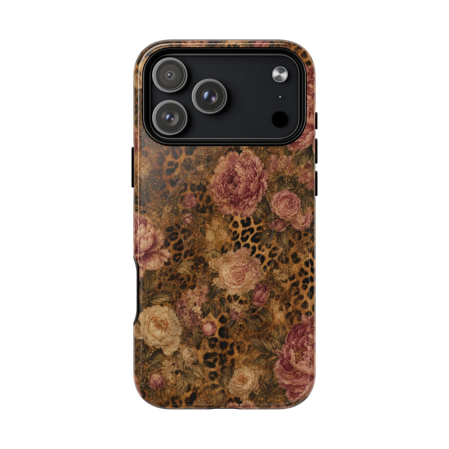 Leopard Floral Magnetic Case