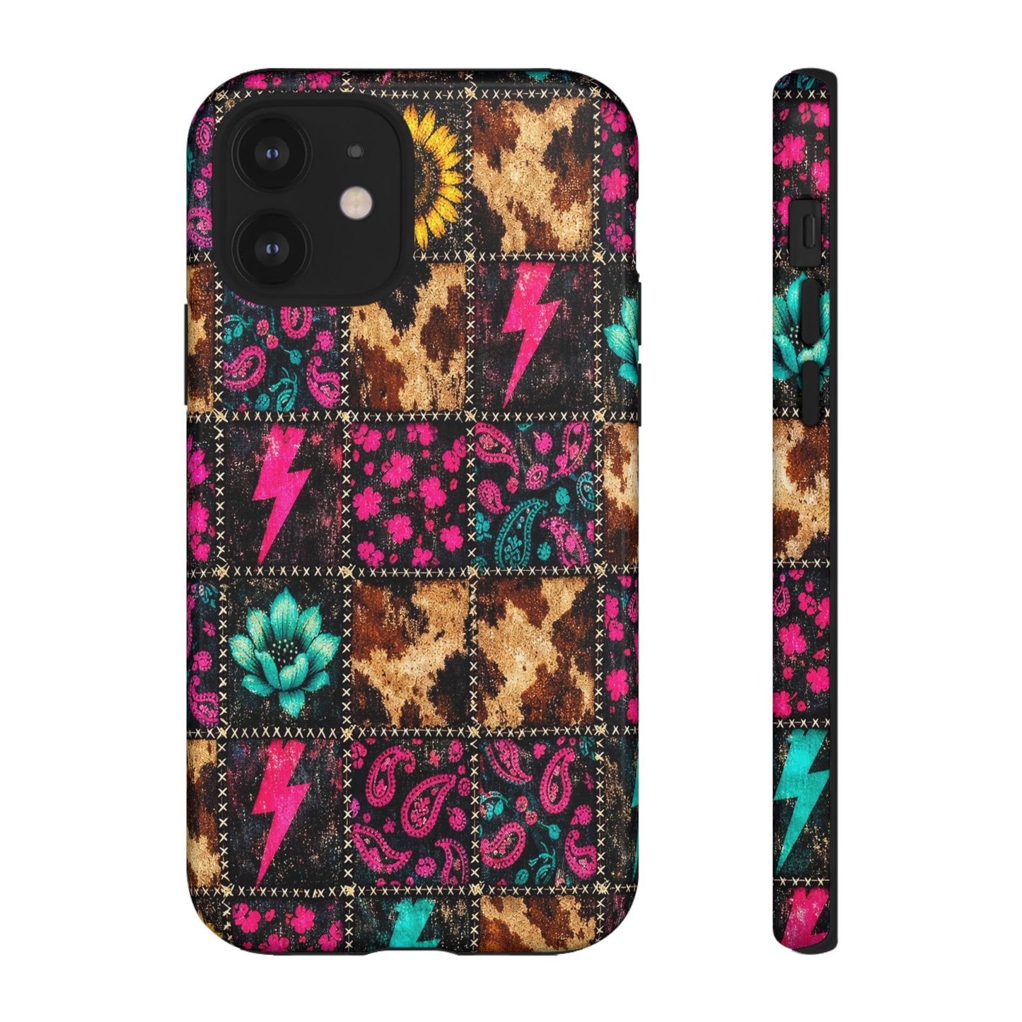 Neon Patchwork Tough Case