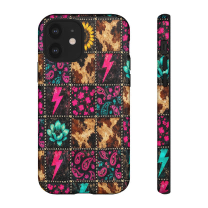 Neon Patchwork Tough Case