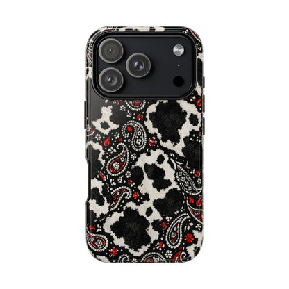 Paisley Cowhide Tough Case