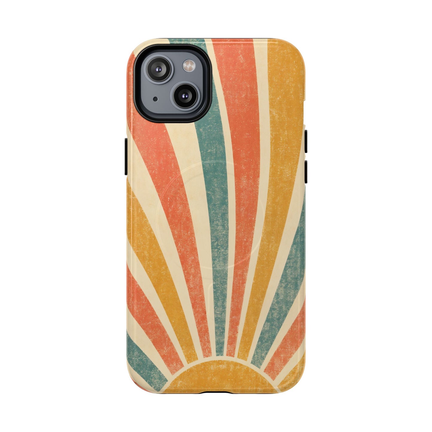 Retro Sun Rays Magnetic Case