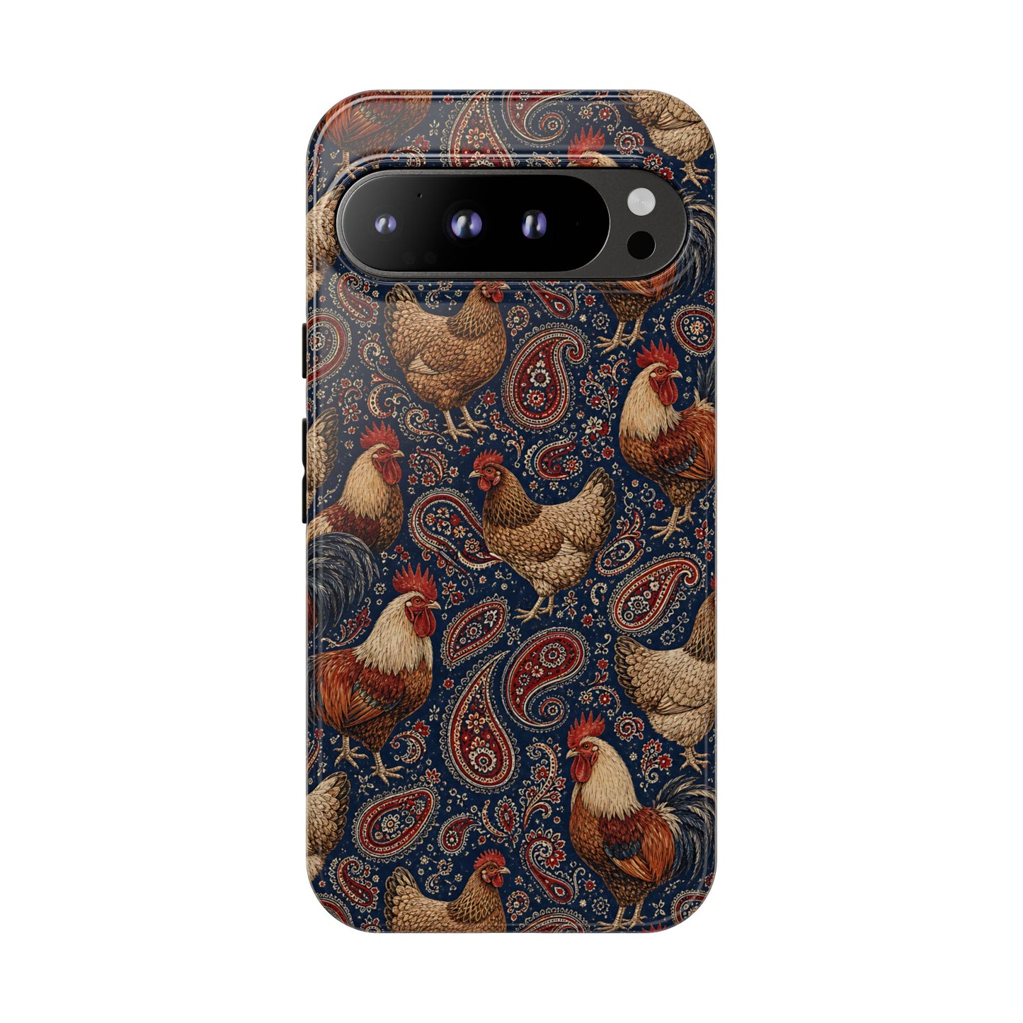 Patriotic Paisley Chickens Tough Case