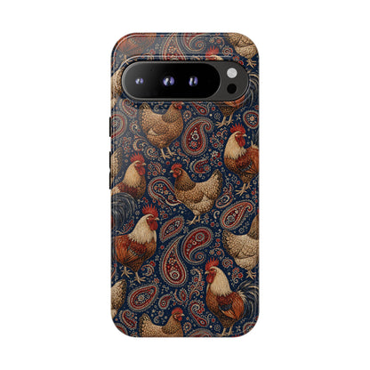 Patriotic Paisley Chickens Tough Case