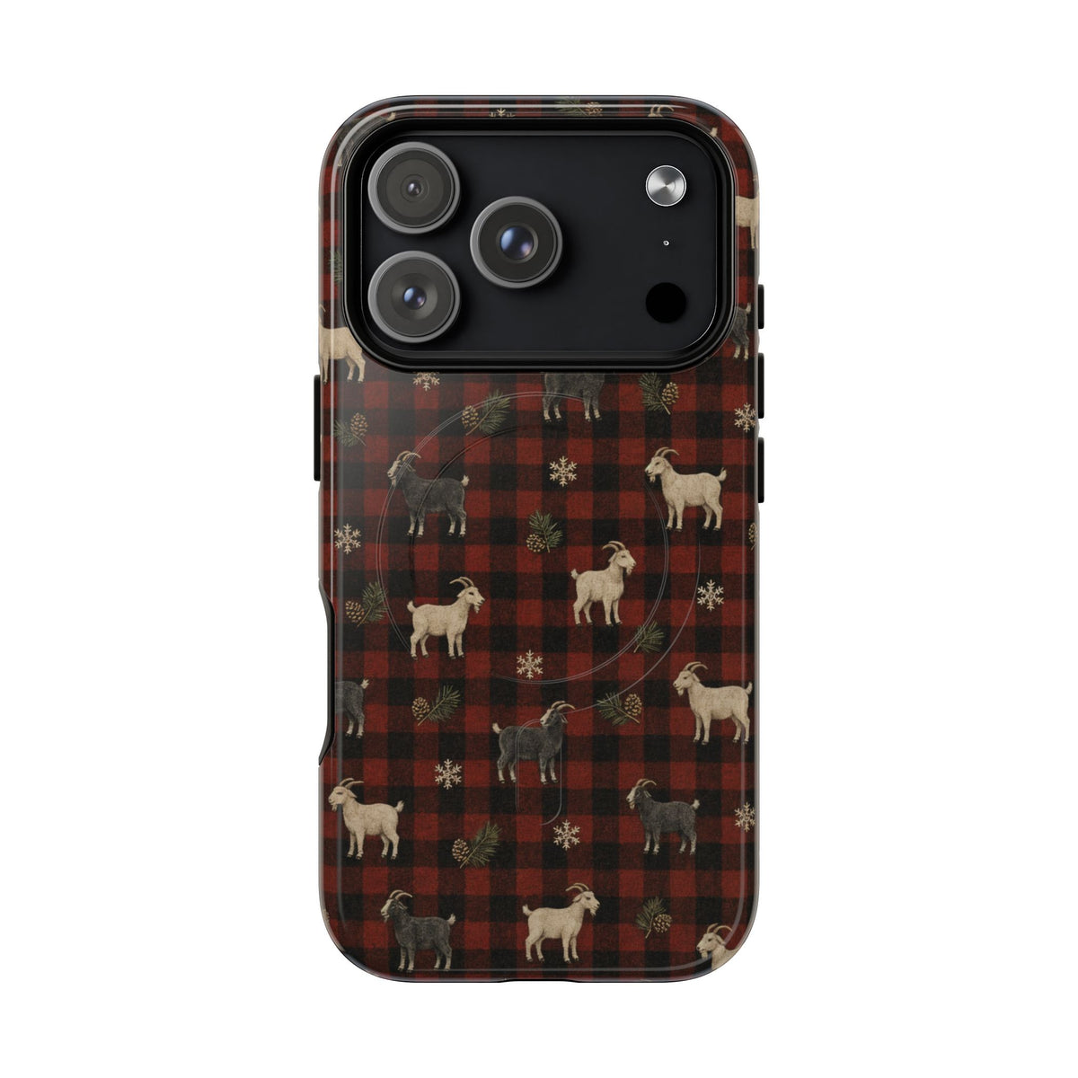 Buffalo Check Goats Magnetic Case