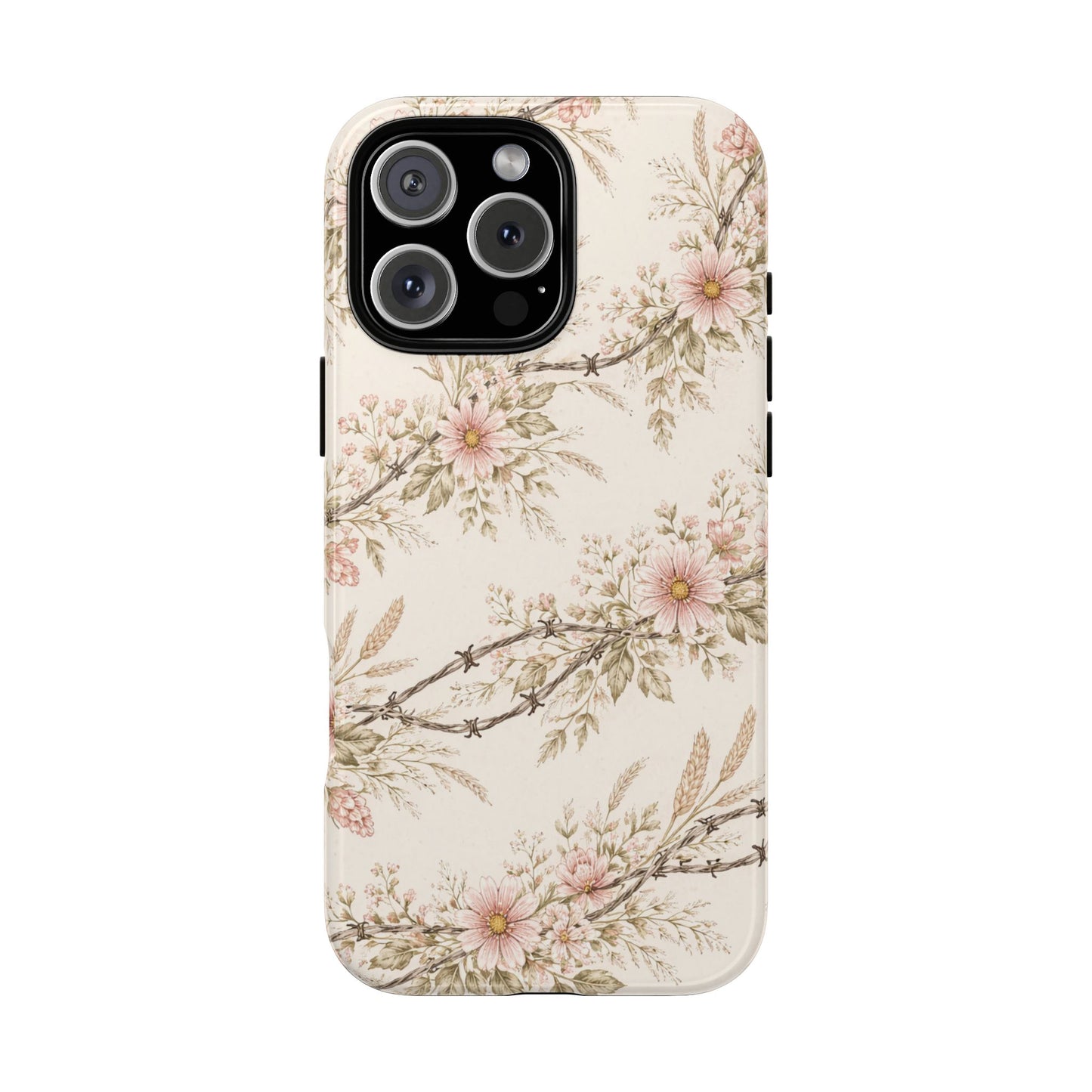 Floral Barbed Wire Tough Case