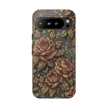 Denim Blooms Tough Case