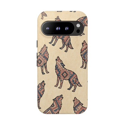 Rose Aztec Wolf Tough Case