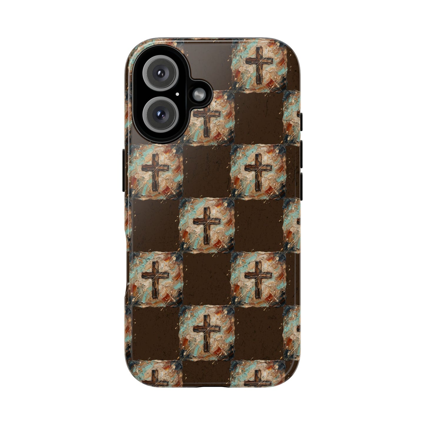 Checker Painted Cross Tough Case