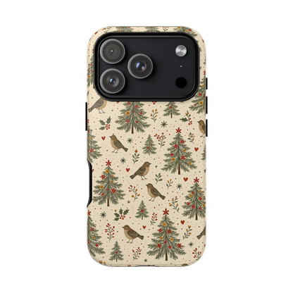 Folk Christmas Birds Tough Case