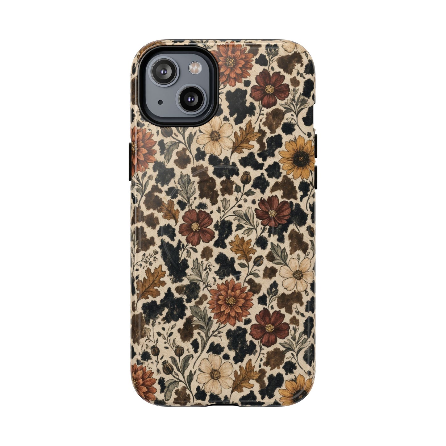 Autumn Cowhide Bloom Magnetic Case