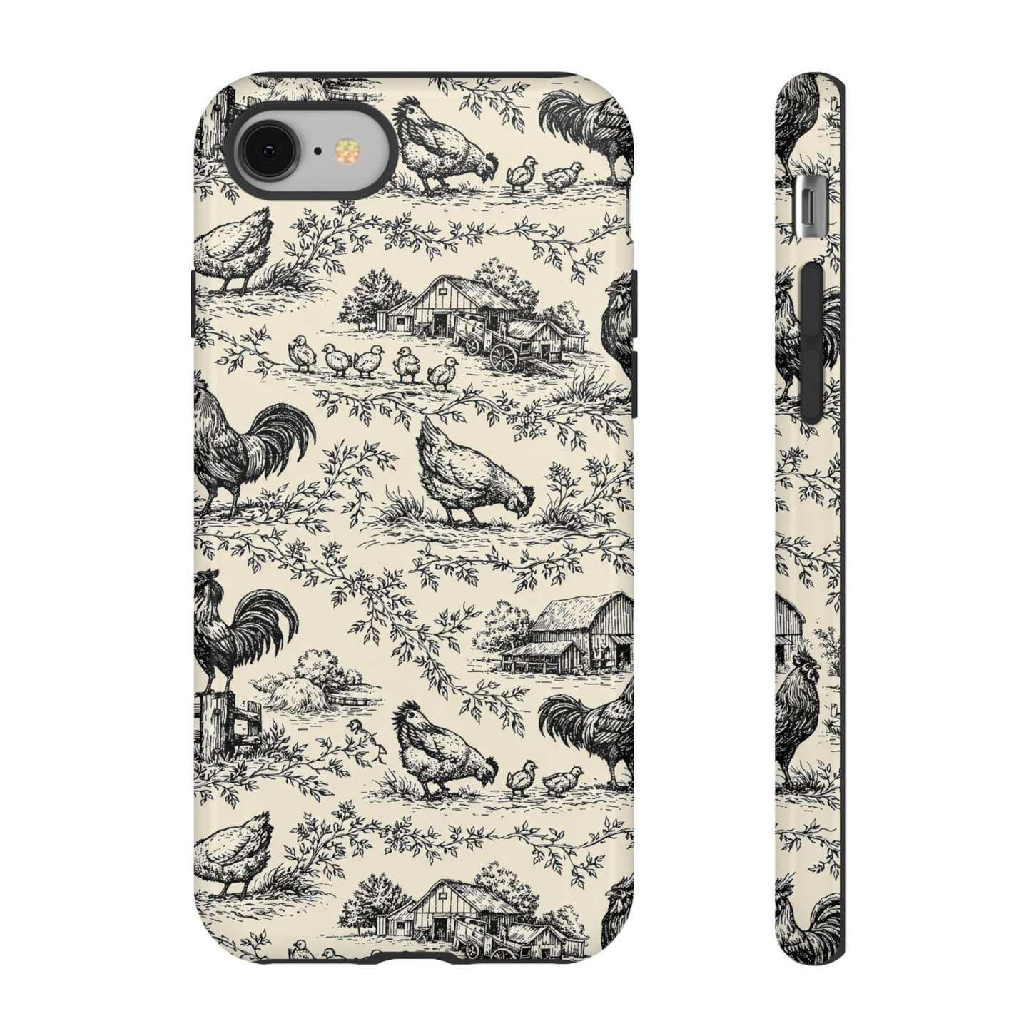 Toile Chickens Tough Case