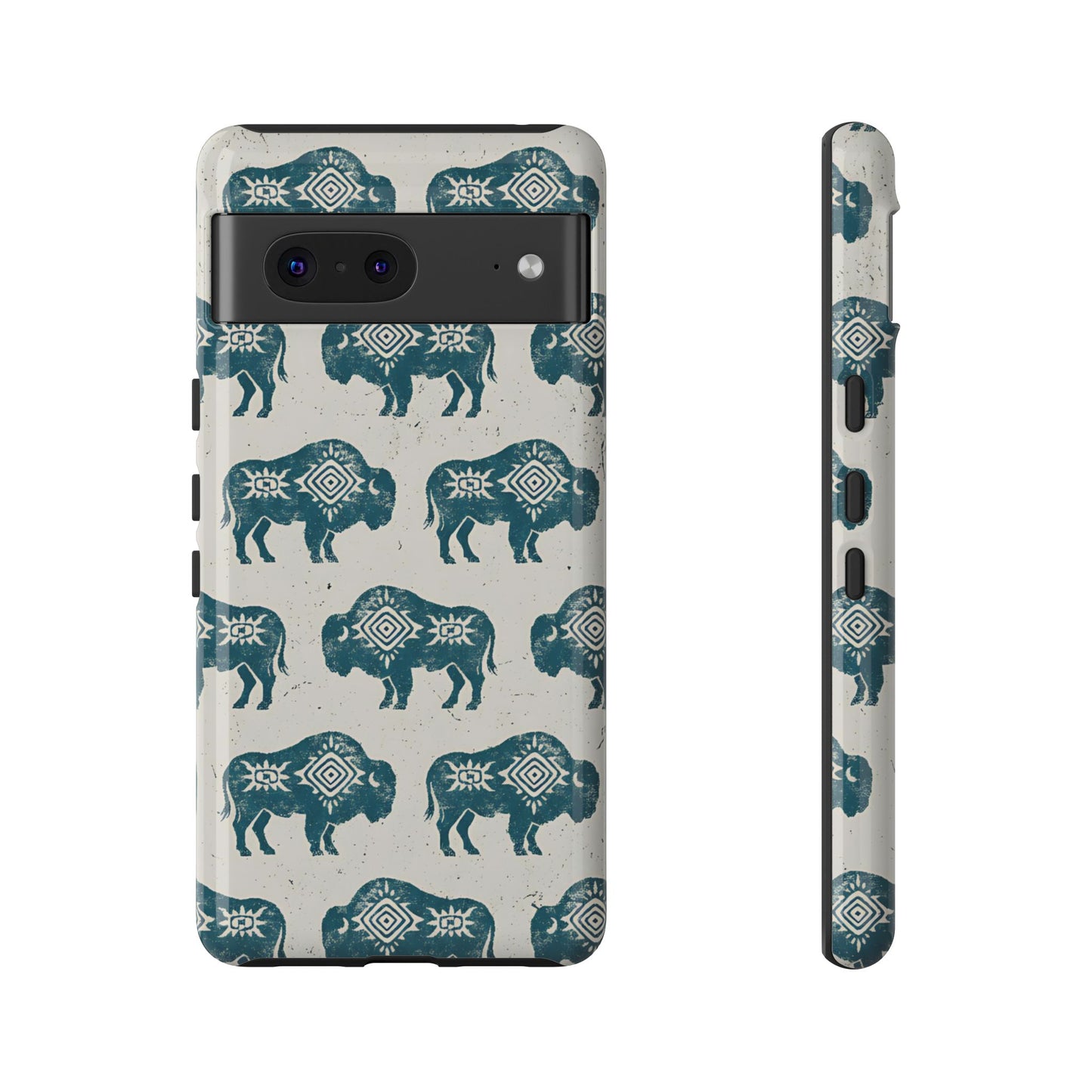 Teal Aztec Buffalo Tough Case