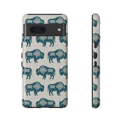 Teal Aztec Buffalo Tough Case