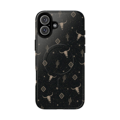 Midnight Longhorn Magnetic Case