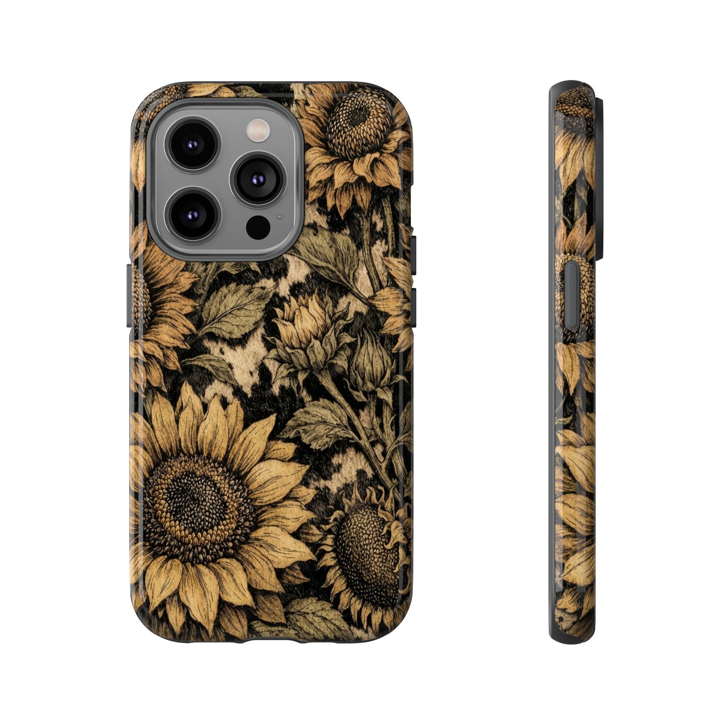 Cowhide Sunflowers Tough Case