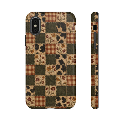 Autumn Plaid Patchwork Tough Case