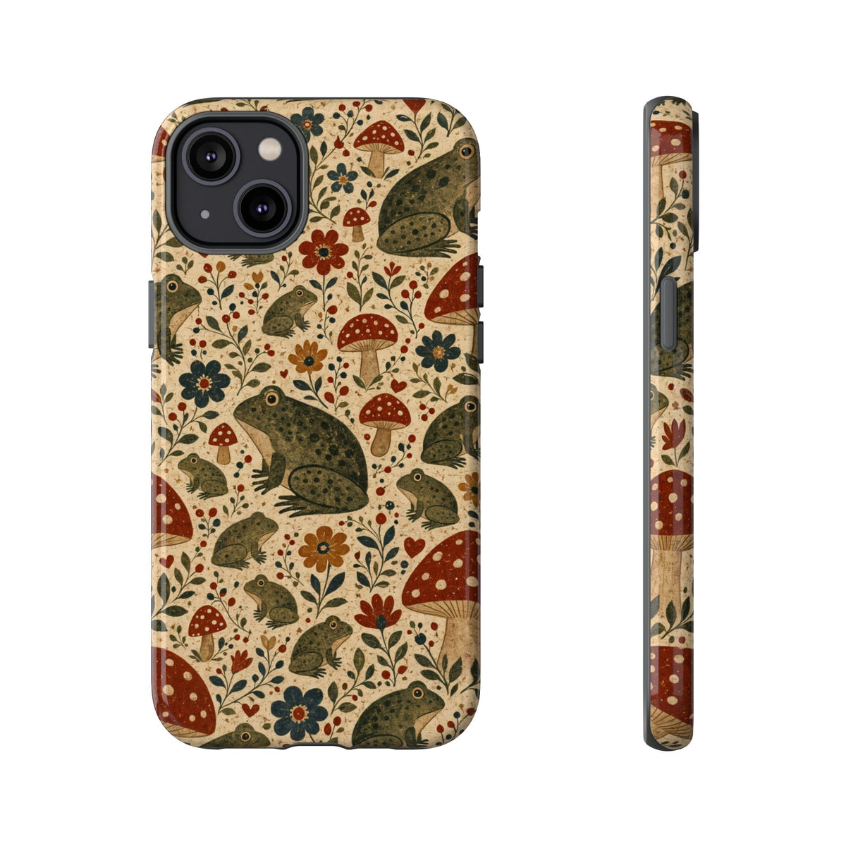 Folk Frog Toadstool Tough Case