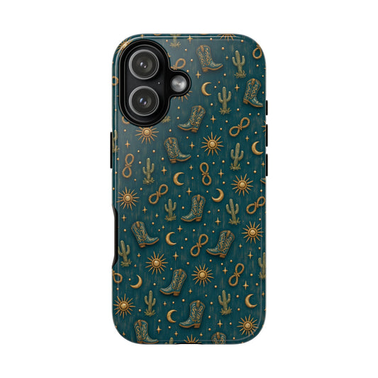 Teal Western Charms Tough Case