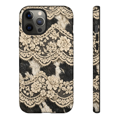 Cowhide Lace Tough Case