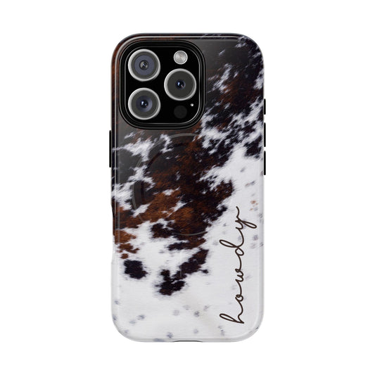 Howdy Cowhide Magnetic Case