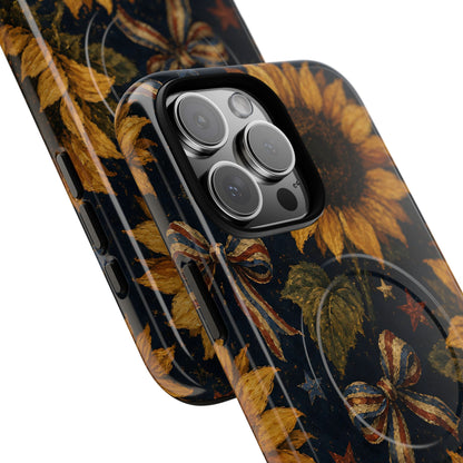 USA Sunflower Magnetic Case