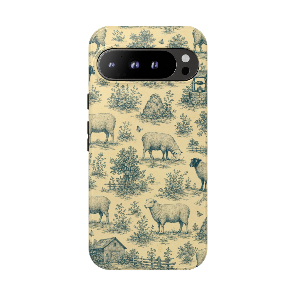 Sheep Toile Tough Case