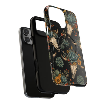 Desert Bloom Skull Magnetic Case