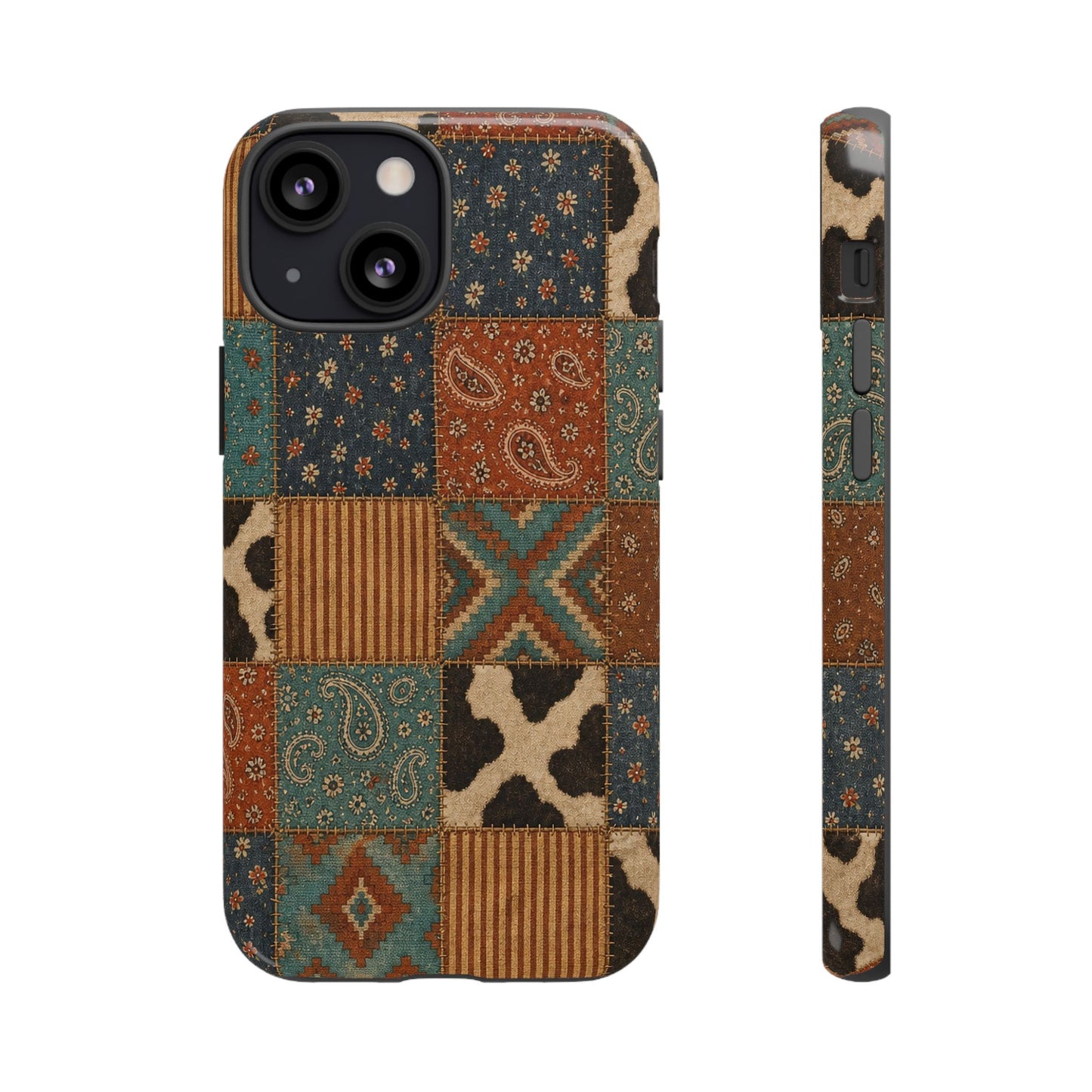 Turquoise Patchwork Tough Case