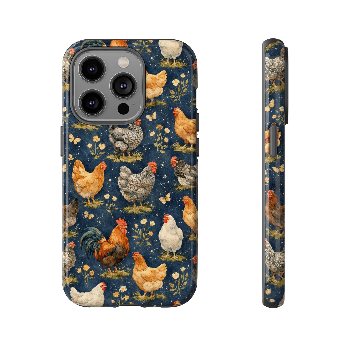 Indigo Chickens Tough Case