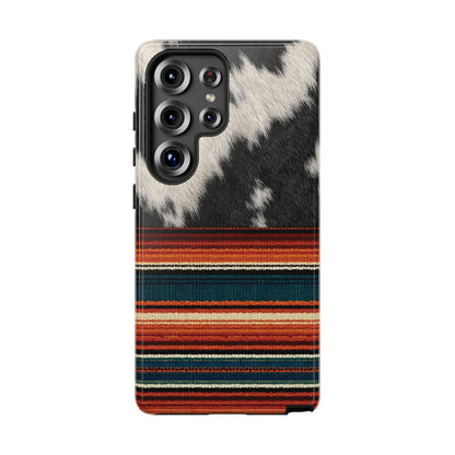 Cowhide + Serape Stripe Tough Case