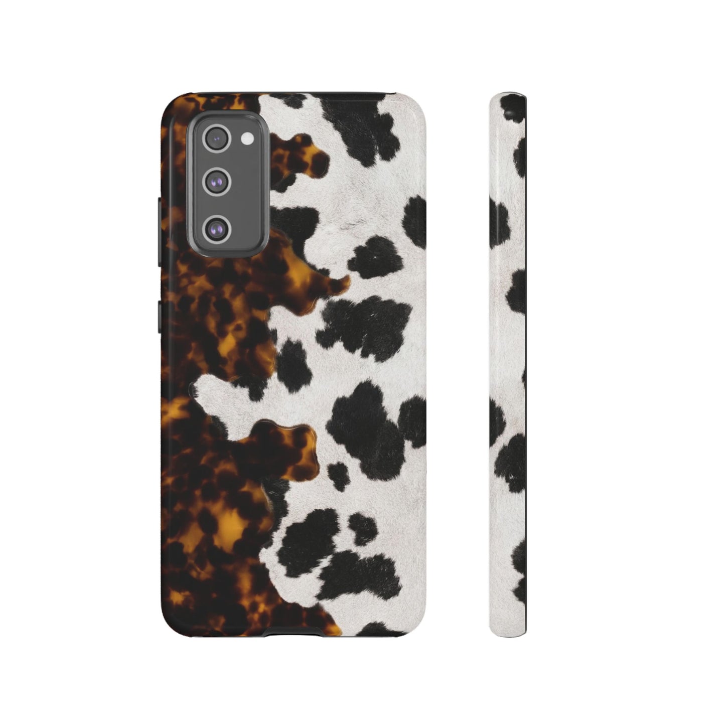 Tortoiseshell + Cowhide Tough Case