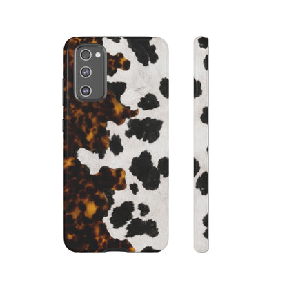 Tortoiseshell + Cowhide Tough Case