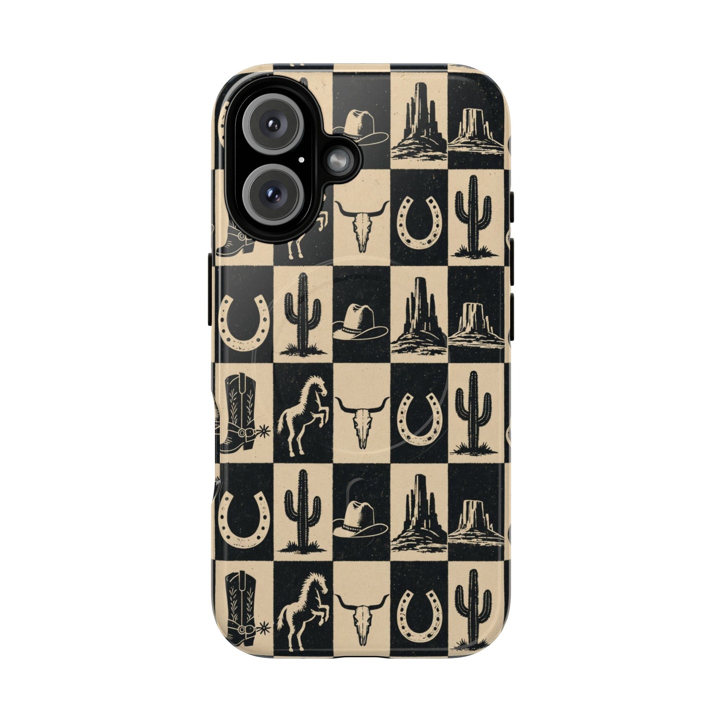 Western Checkerboard Magnetic Case