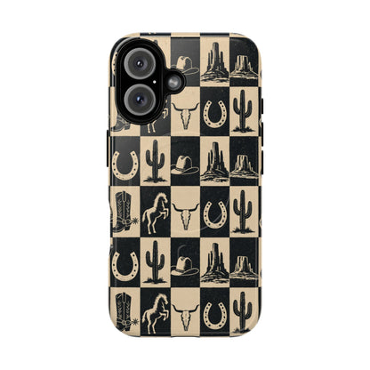 Western Checkerboard Magnetic Case
